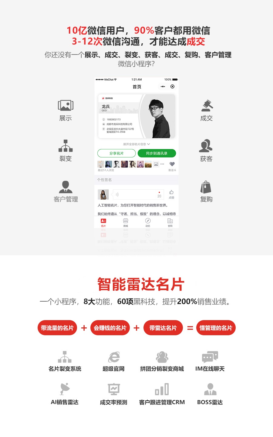 雷達超級智能名片