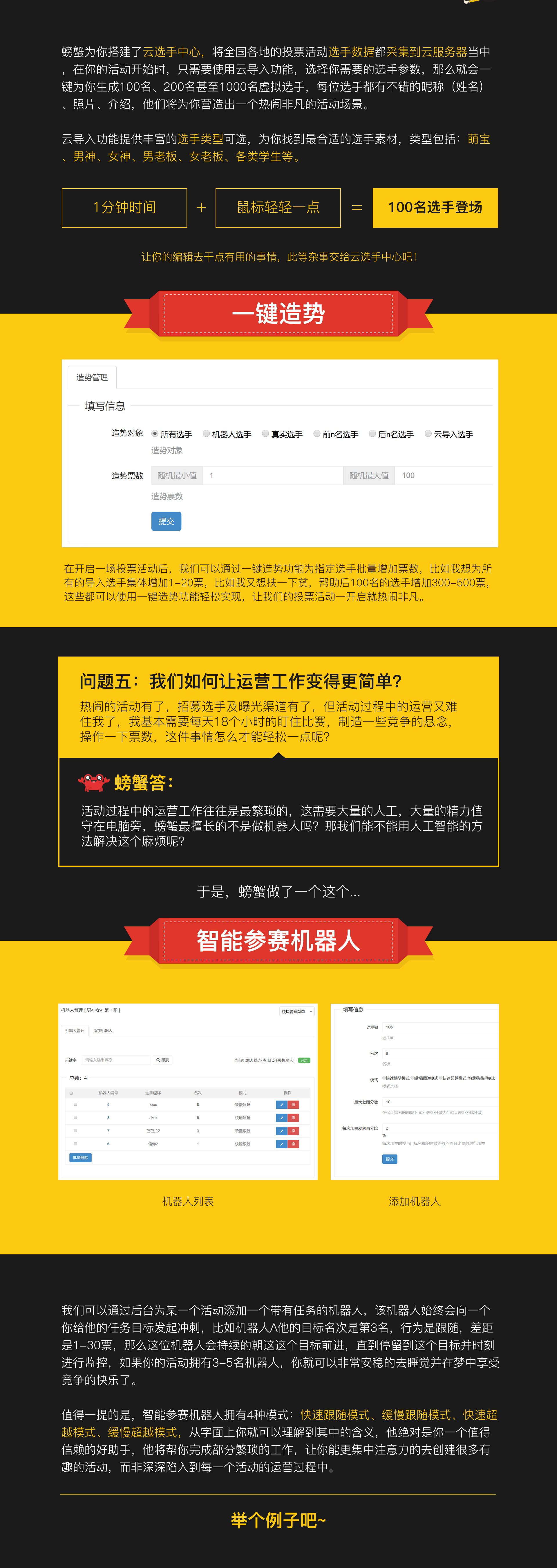 藝之都螃蟹超級投票