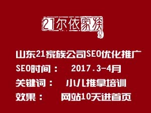 山東21家族官網SEO優化推廣
